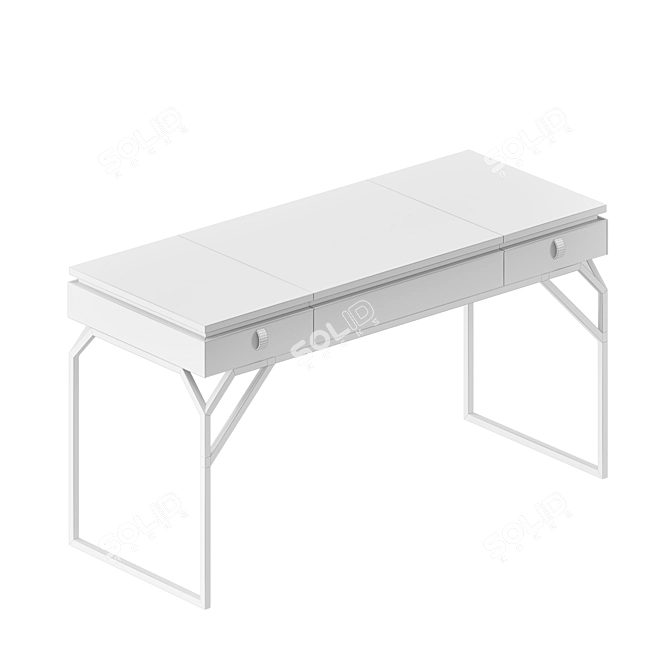 Luxury Dragonfly Desk - Exquisite Elegance 3D model image 2