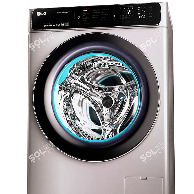 LG Washing and Drying Machines 3D model image 2