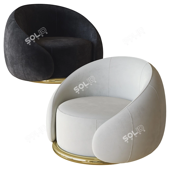 Ghidini Abbracci Armchair 3D Model 3D model image 2