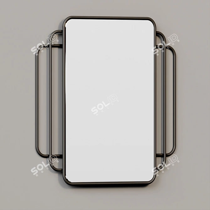 Celtic Cross Inspired Mirror 3D model image 2