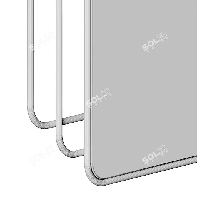 Celtic Cross Inspired Mirror 3D model image 5