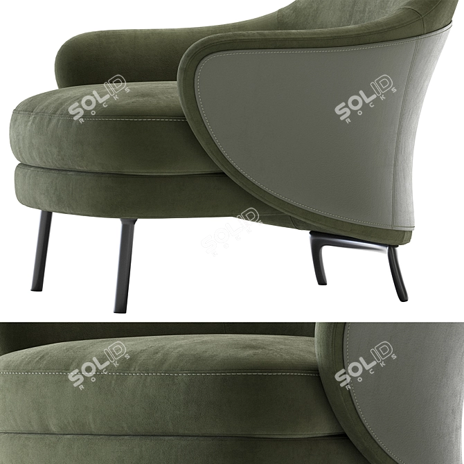 Modern Minotti Angie 2013 Sofa 3D model image 2