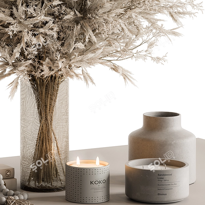 Plant Life Vase Set 3D model image 2