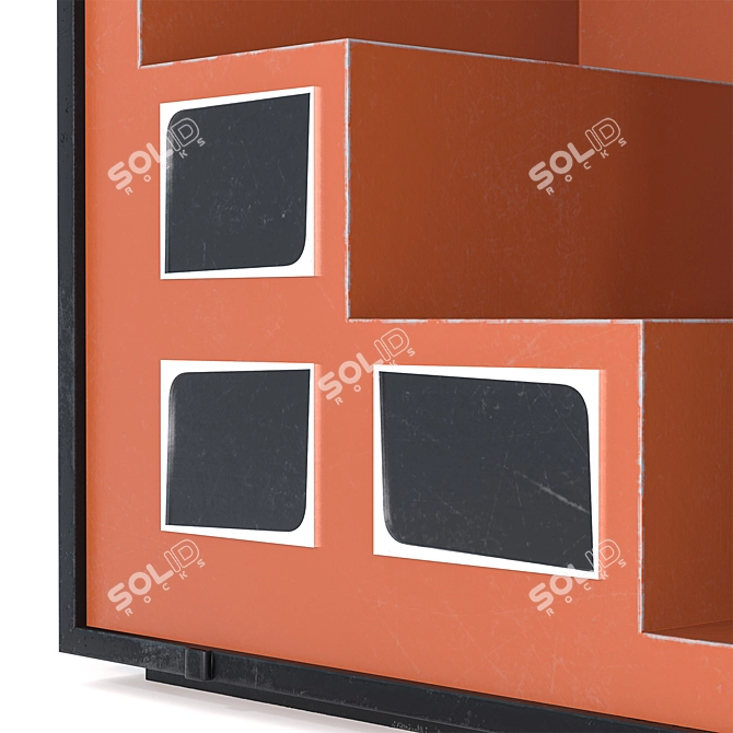 Modern City Phone Kiosk Model 3D model image 7