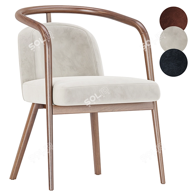 Elegance Maximus Armchair Collection 3D model image 1