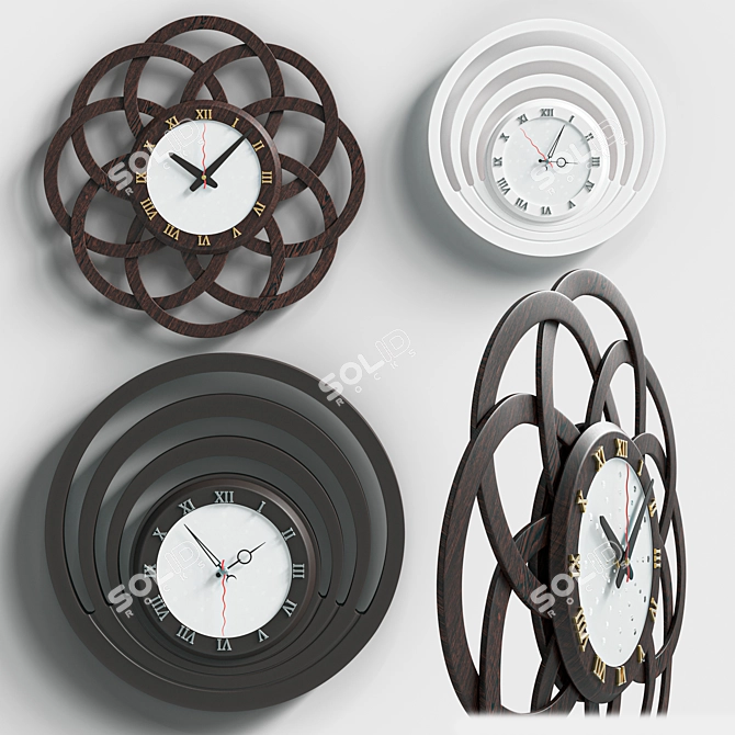 MADO Wall Clock Collection 3D model image 1