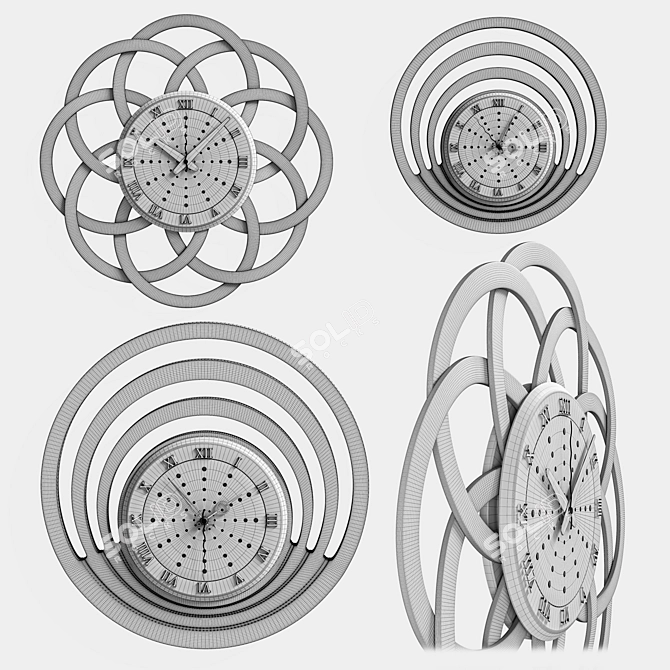 MADO Wall Clock Collection 3D model image 5