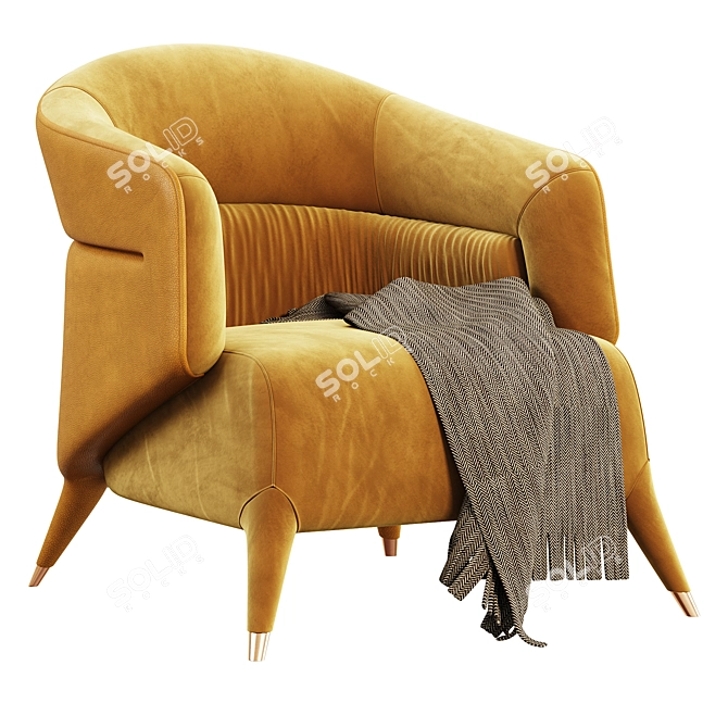 Modern 3D Armchair Model Bouvaner 3D model image 1