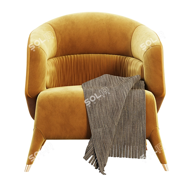 Modern 3D Armchair Model Bouvaner 3D model image 2