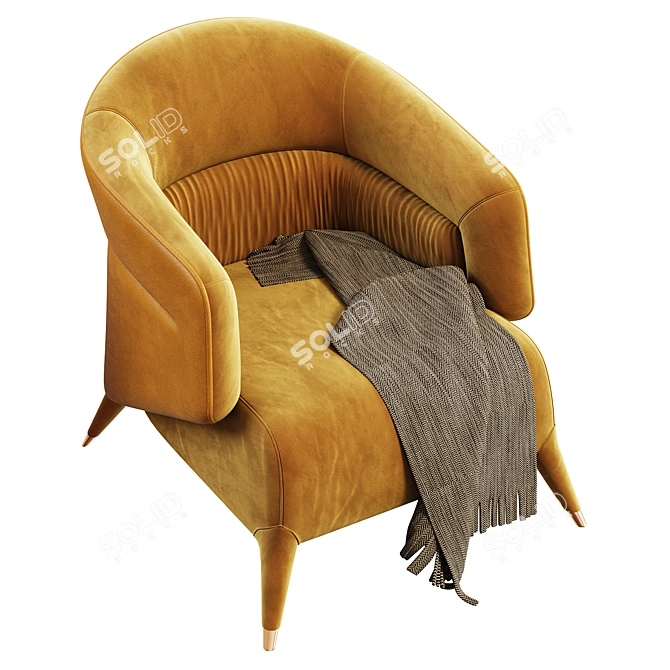 Modern 3D Armchair Model Bouvaner 3D model image 5