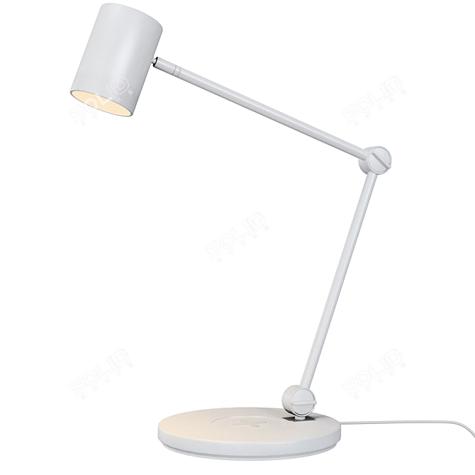 IKEA NYMÅNE Wireless Charging Desk Lamp 3D model image 2