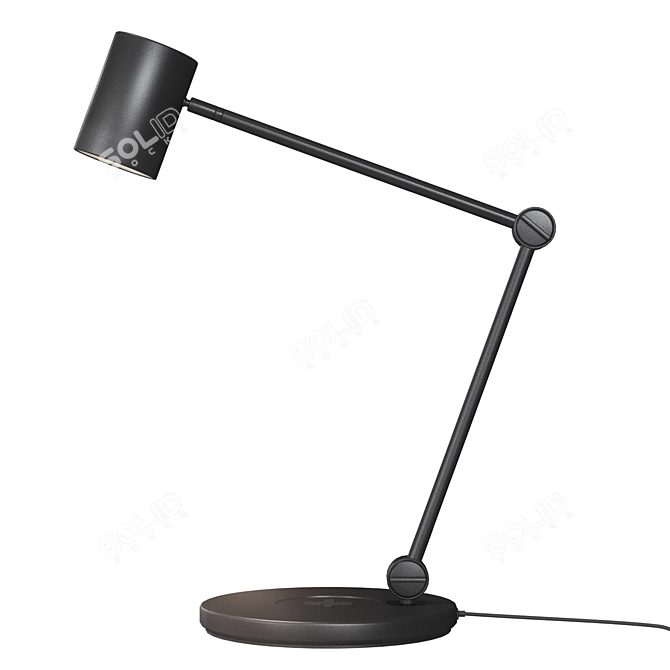 IKEA NYMÅNE Wireless Charging Desk Lamp 3D model image 5