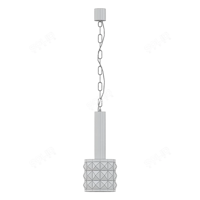 Modern Rock Me Pendant Light 3D model image 2