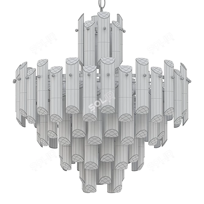 Elegant Pendant Flare Light 3D model image 2