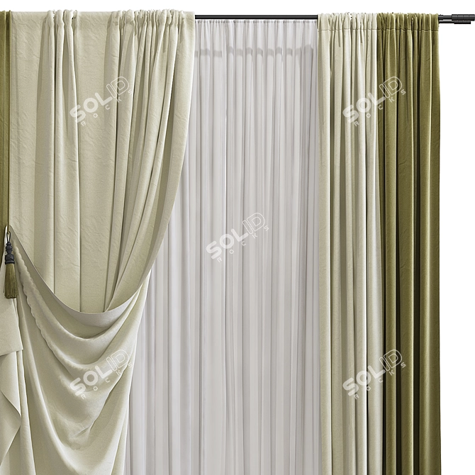  Refurbished Curtain Design 3D model image 3