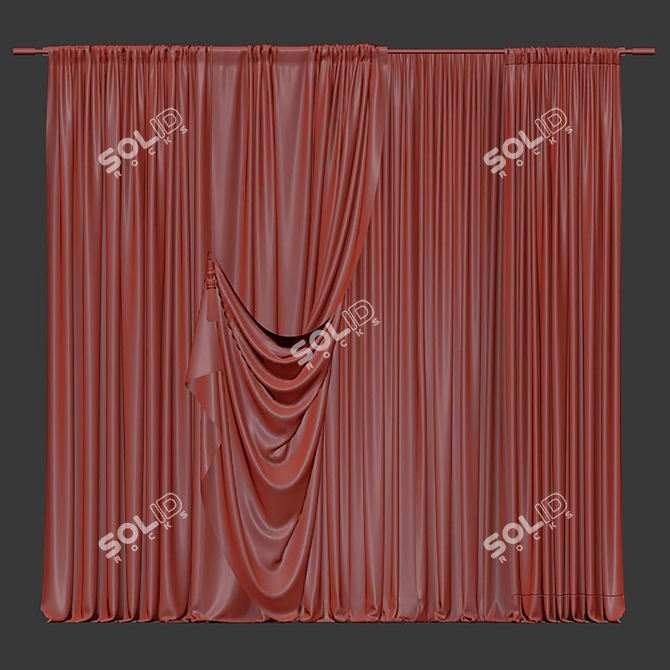  Refurbished Curtain Design 3D model image 4