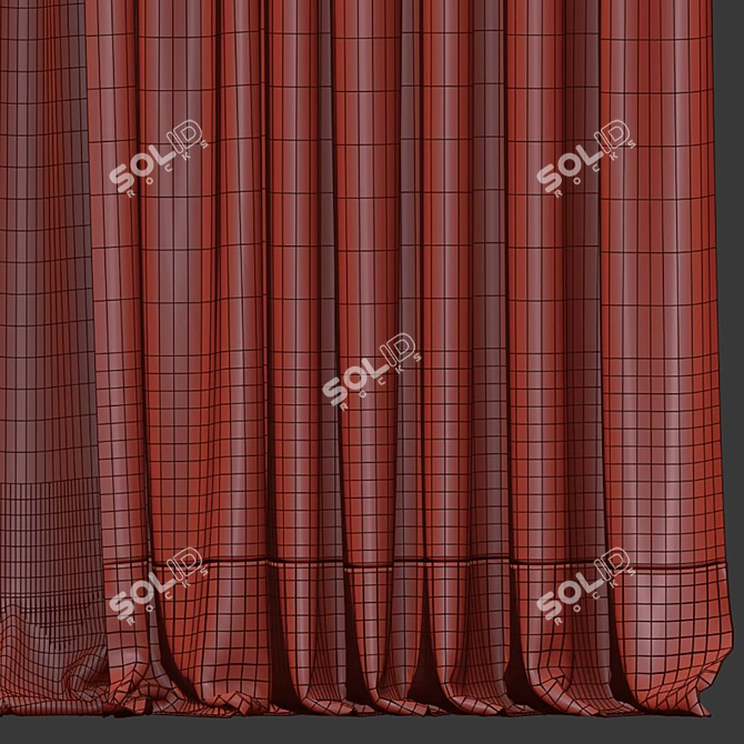  Refurbished Curtain Design 3D model image 5