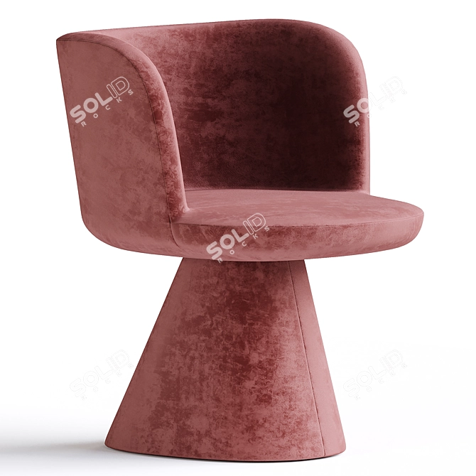 Elegant Flair Chair: Italian Design 3D model image 1