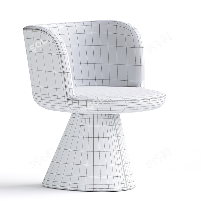 Elegant Flair Chair: Italian Design 3D model image 7