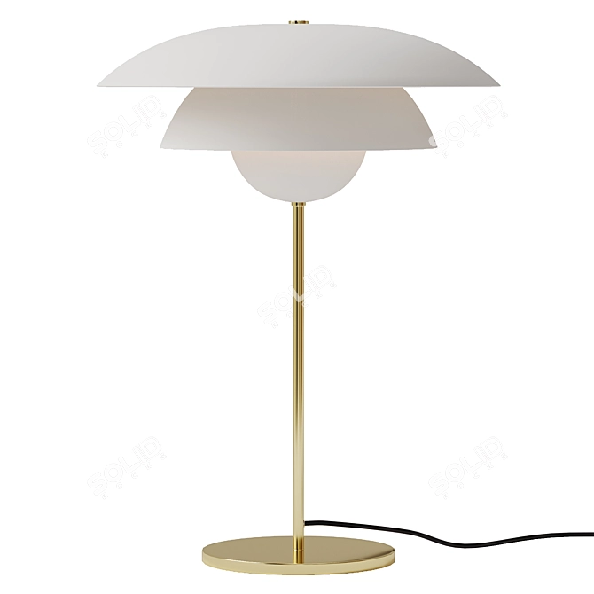 Modern Metal Table Lamp 2014 3D model image 1