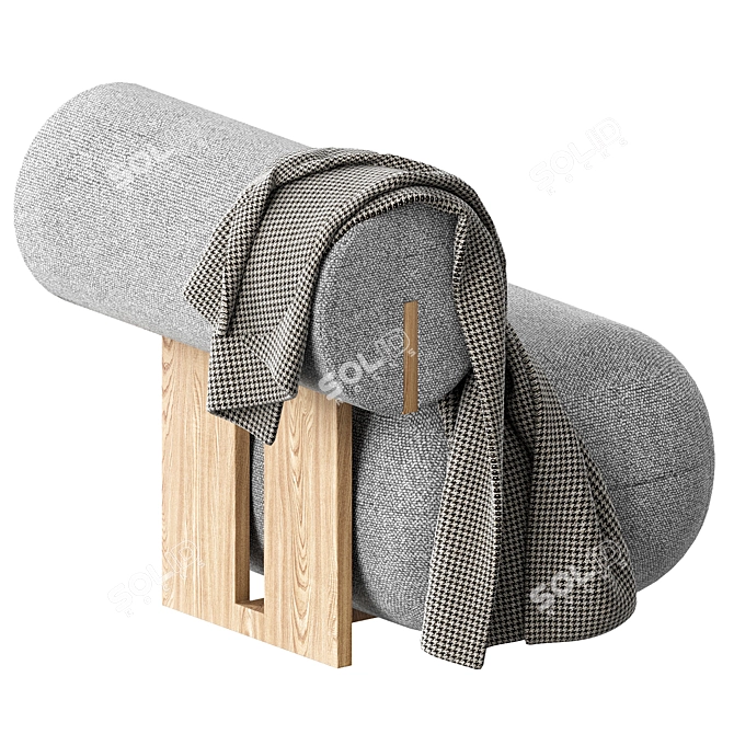 Customizable Roob Look Armchair 3D model image 5