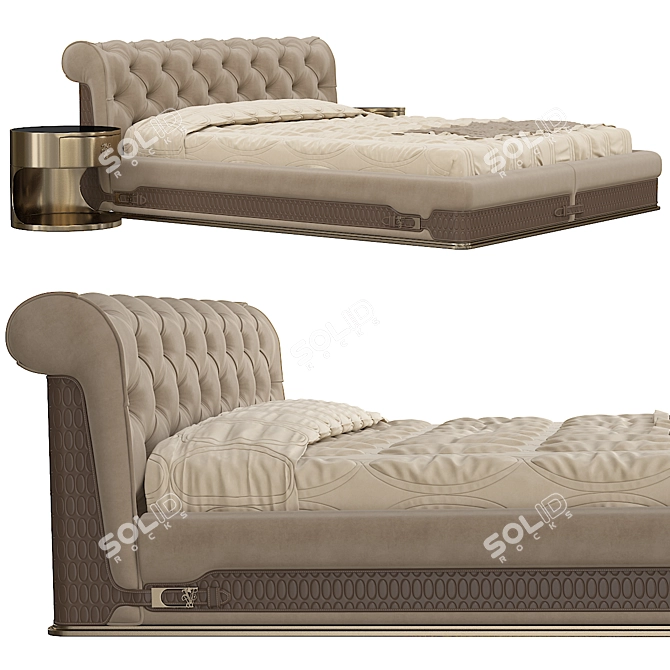 Luxury Visionnaire Chester Laurence Bed 3D model image 2