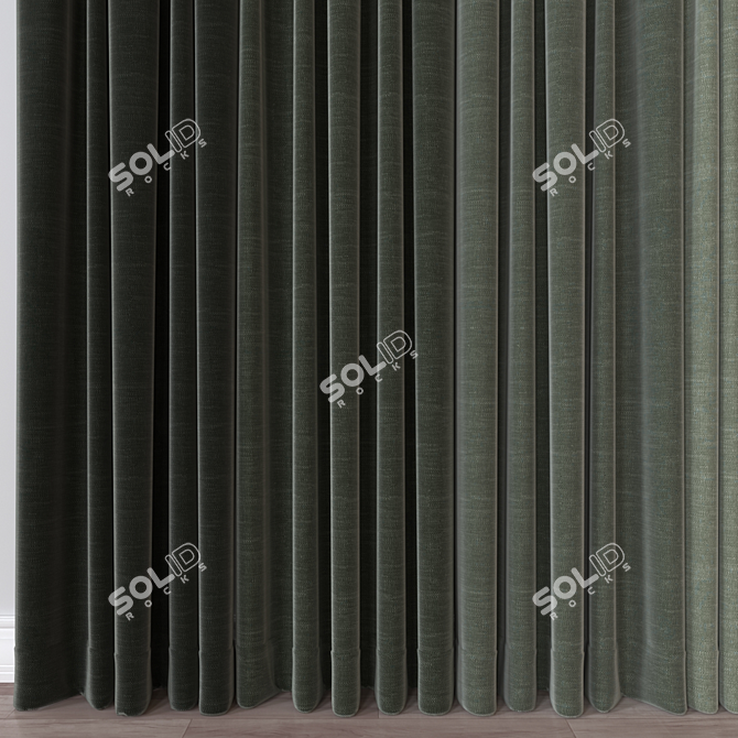 3D Curtain Model 297 3D model image 3