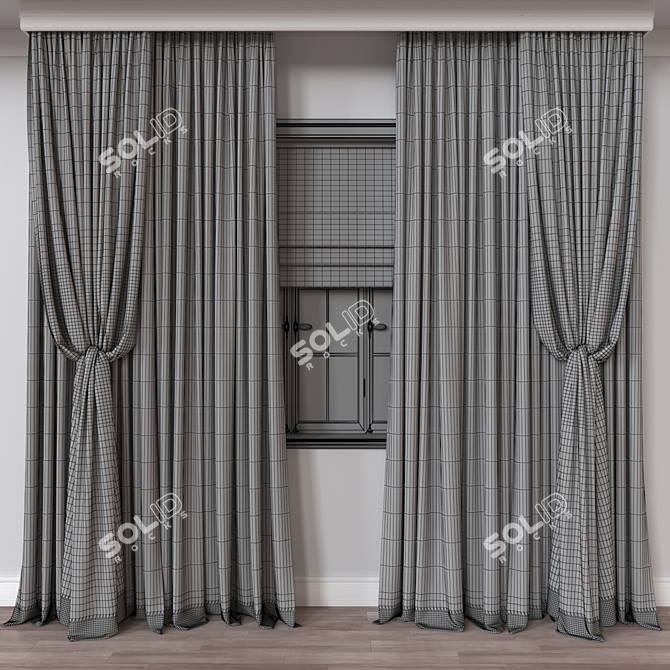 Vray and Corona Curtain Model 3D model image 4