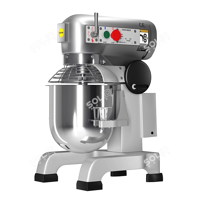 VEVOR Electric Food Mixer 15Qt 3D model image 2