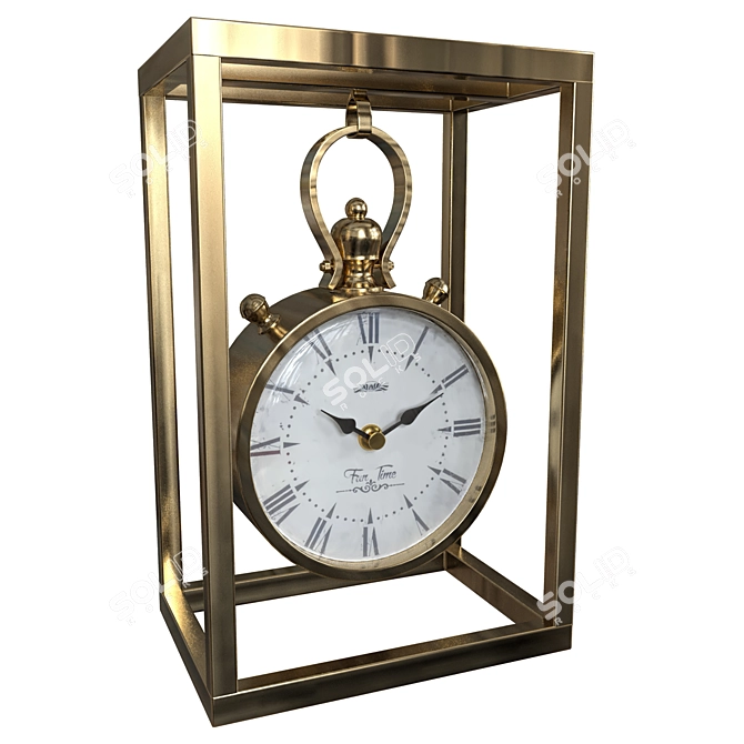 Modern Table Clock 2016 Edition 3D model image 2