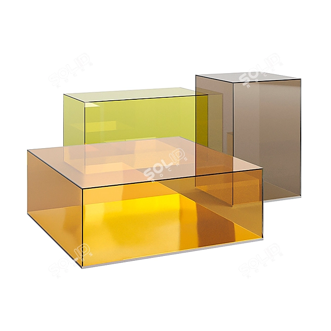 Donald Glas Italia Coffee Table 3D model image 1