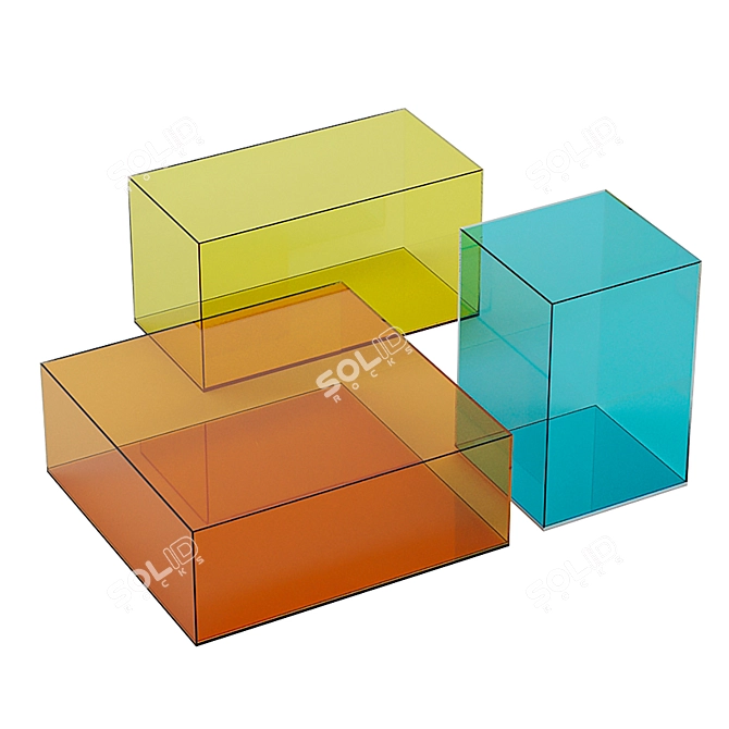 Donald Glas Italia Coffee Table 3D model image 3