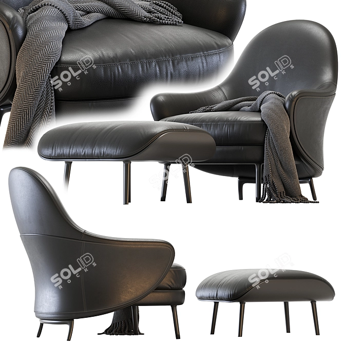 Modern Minotti Angie Furniture Set 3D model image 1