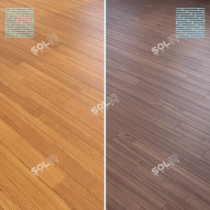  Modular 3D Wooden Flooring 3D model image 1