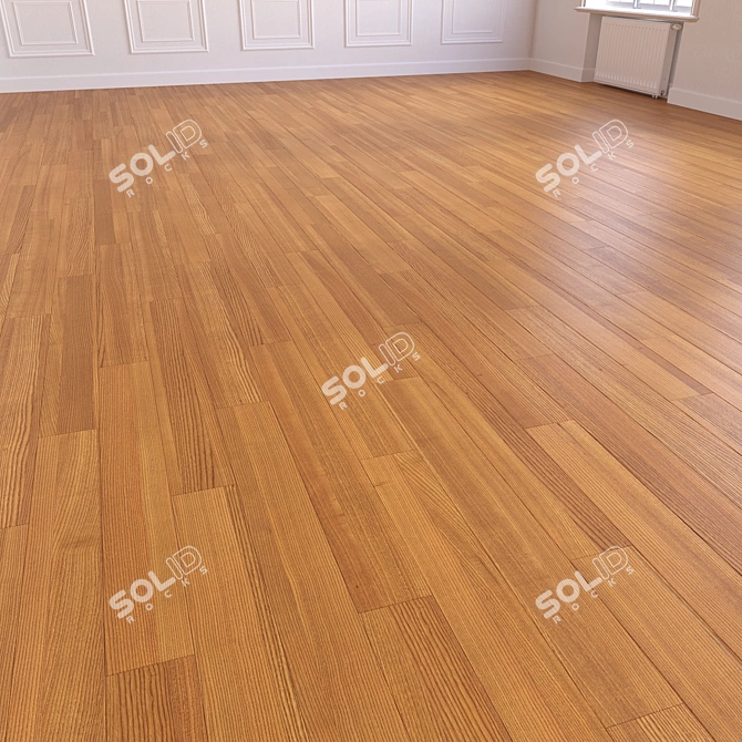  Modular 3D Wooden Flooring 3D model image 4