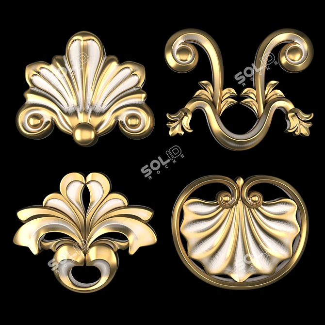 Ornament 29 3D Model Kit 3D model image 3