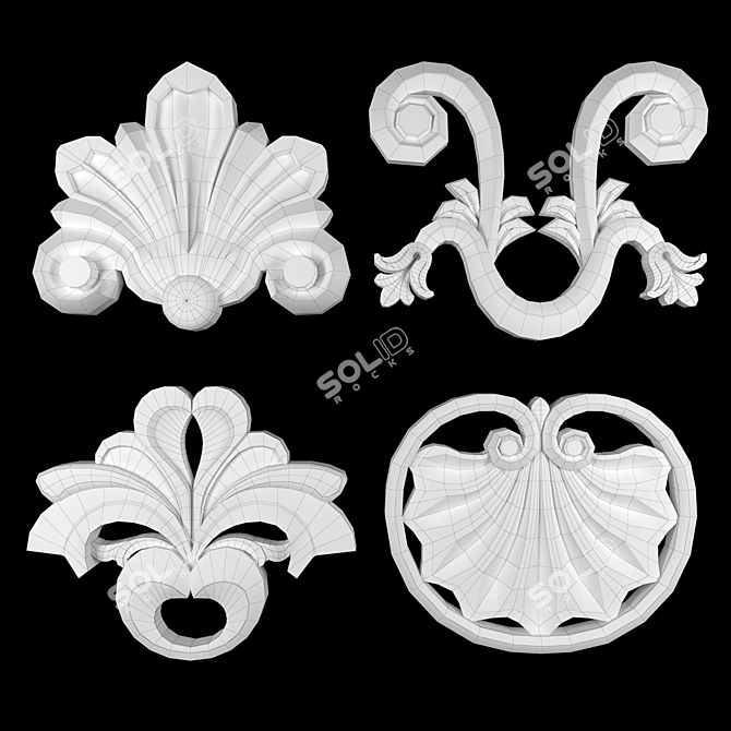 Ornament 29 3D Model Kit 3D model image 4