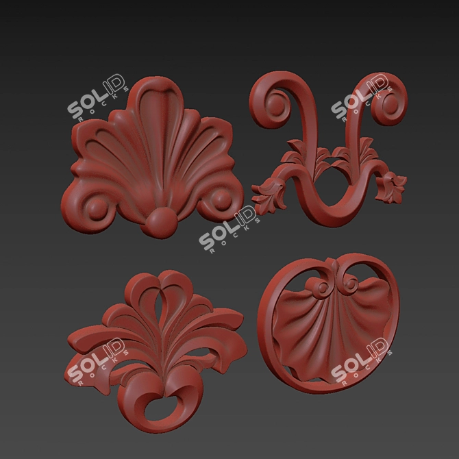 Ornament 29 3D Model Kit 3D model image 6