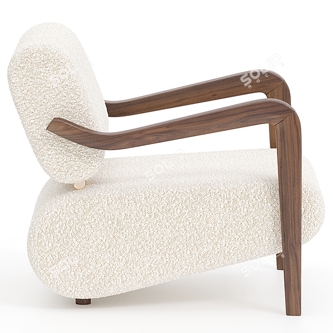 Modern Armchair Clark 2014 Version 3D model image 2