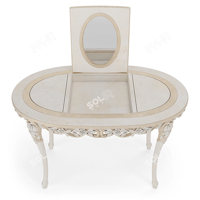 Handcrafted Nicole Vanity Table 3D model image 3