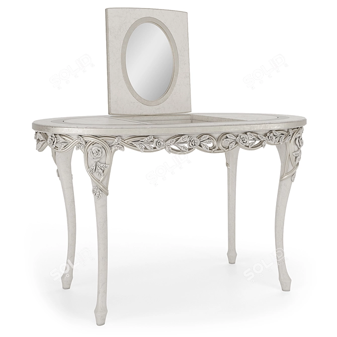 Handcrafted Nicole Vanity Table 3D model image 4