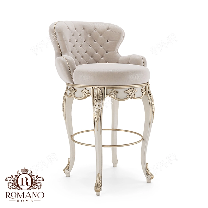 Nikolet Semi-bar Stool Romano Home 3D model image 1