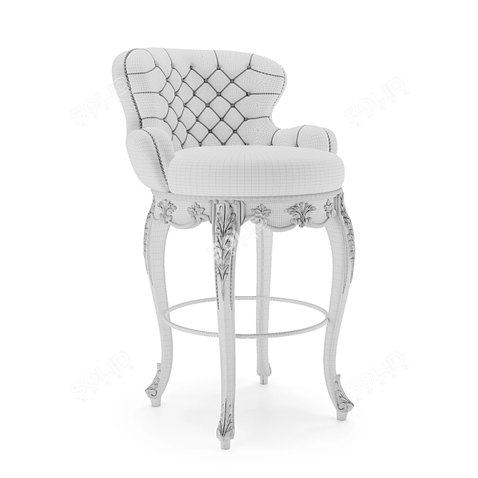 Nikolet Semi-bar Stool Romano Home 3D model image 3
