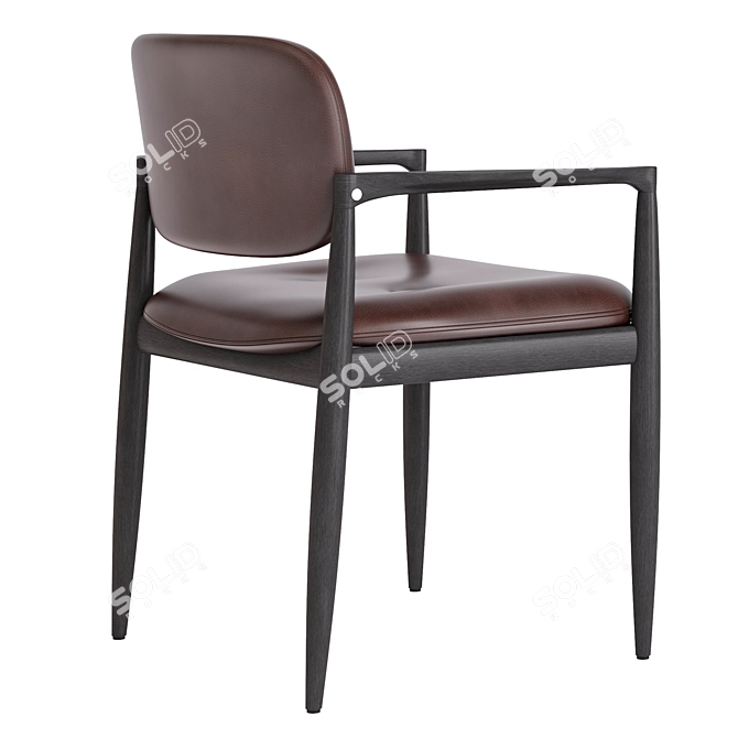 Stylish Yoko Dining Chair by Minotti 3D model image 3