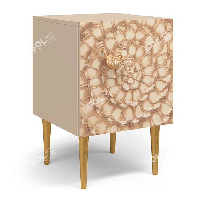 Terra Style Bedside Tables 3D model image 4