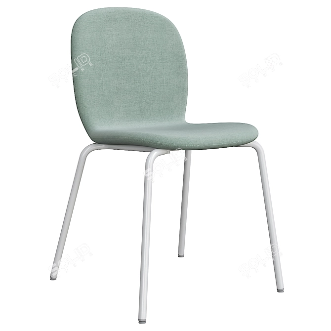 Modern Gunnared Blue Chair Set 3D model image 1