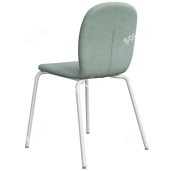 Modern Gunnared Blue Chair Set 3D model image 2