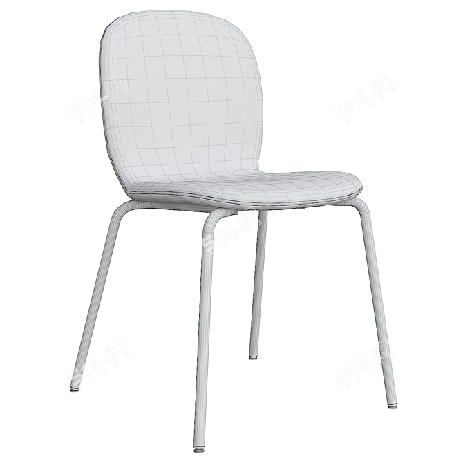 Modern Gunnared Blue Chair Set 3D model image 4