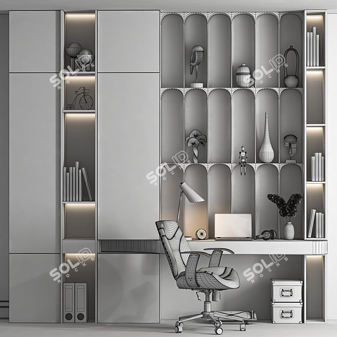 Modern Office Set Bundle 3D model image 4