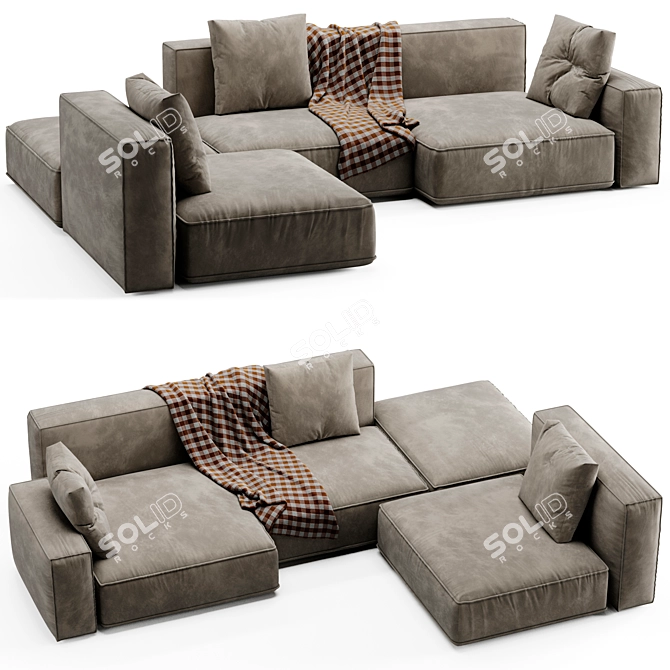 Modern 3D Sofa Boca Navi 3D model image 1